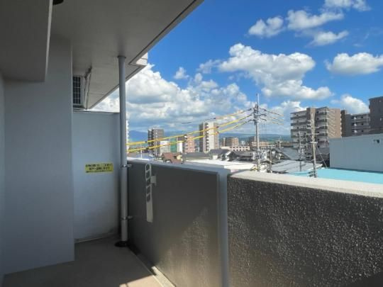 菊池郡菊陽町大字原水の賃貸マンションのバルコニー