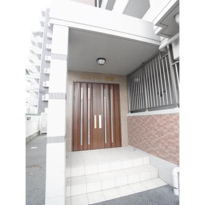 菊池郡菊陽町大字原水の賃貸マンションのエントランス