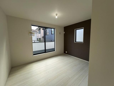 | モダンなアクセントクロス採用…