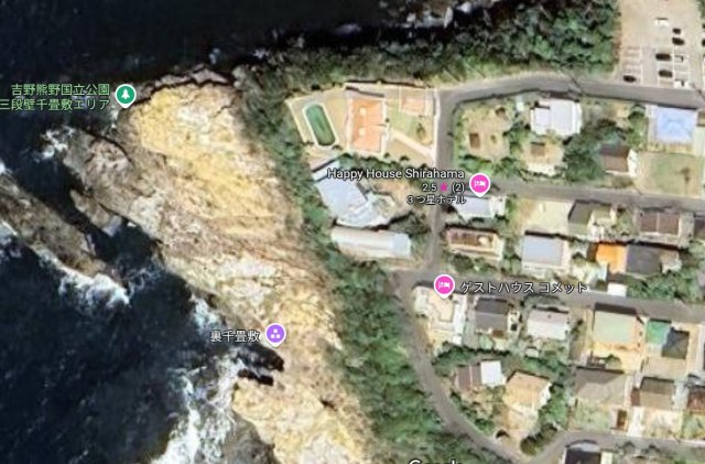 白浜町別荘の地図