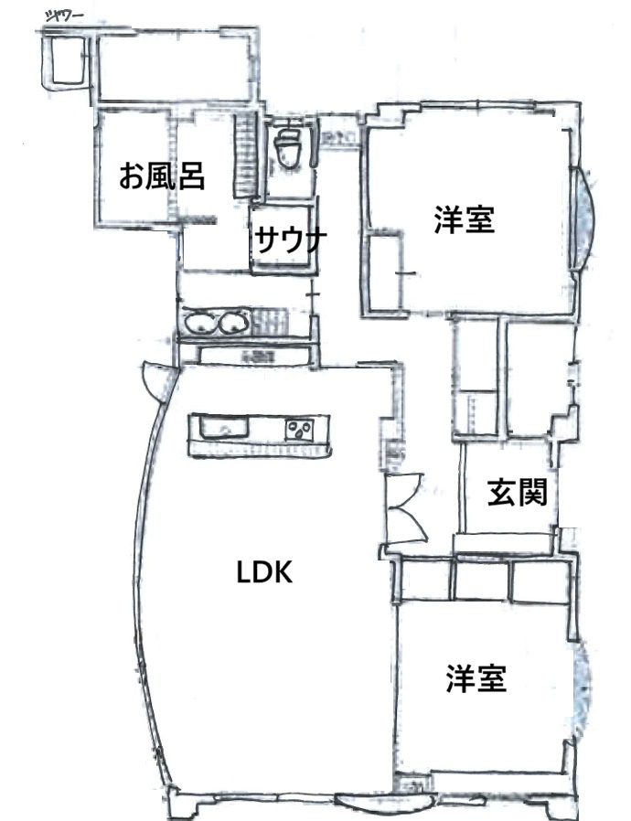 白浜町別荘の間取り