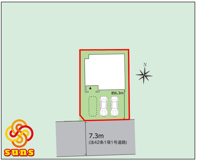 【築浅中古】郡山市久留米６丁目　　　　　　　柴宮小学校、郡山第７中学区の区画図