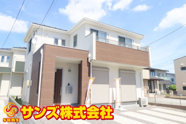 【築浅中古】郡山市久留米６丁目　　　　　　　柴宮小学校、郡山第７中学区の外観|南西側から見た外観