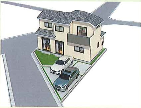 狭山市笹井１丁目　新築戸建　全１棟の外観パース