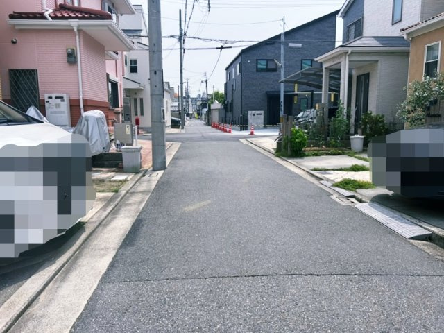 浜寺諏訪森町中　南海本線諏訪ノ森駅　の前面道路含む現地写真