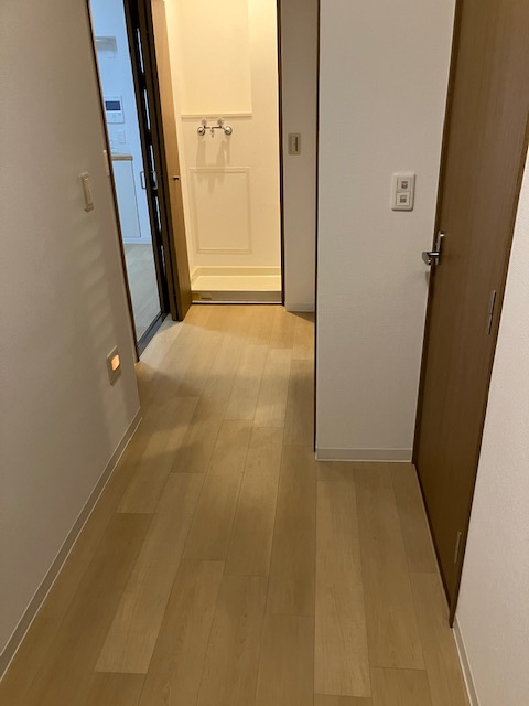 ルネシティ新在家南町２ＤＫの玄関|明るい玄関です