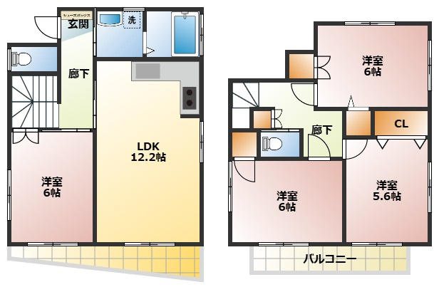 【間取り】 | 谷原貸家