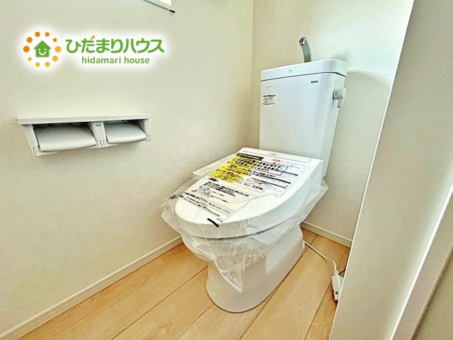 【トイレ】 | 笠間市大田町第3　新築戸建　3号棟 | 温水洗浄便座ついてます(^^♪