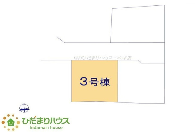 【区画図】 | 笠間市大田町第3　新築戸建　3号棟 | 車の出し入れがしやすい並列駐車場を2台完備
