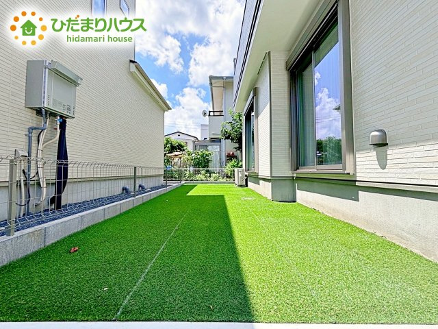【庭】 | 水戸市大塚町3期　新築戸建　A号棟 | お子様の元気なお外遊びも、自宅のお庭なら安心ですね(^^♪