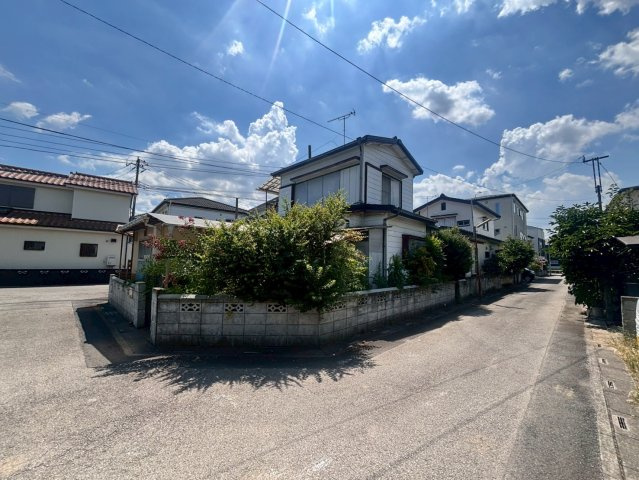 越谷市野島土地の前面道路含む現地写真
