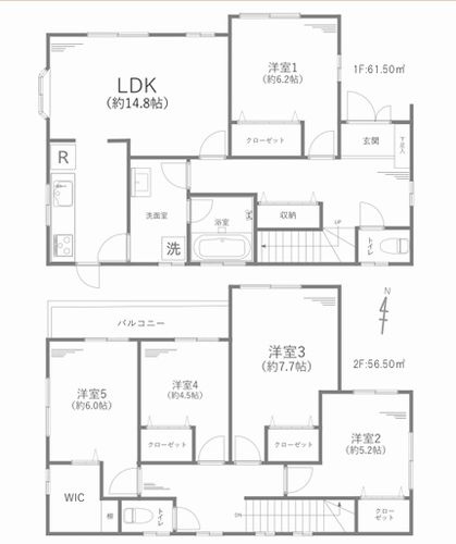 【仲介手数料０円】綾瀬市綾西4丁目　中古一戸建ての間取り|綾瀬市綾西4丁目　中古一戸建て
