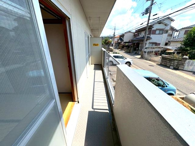 滝谷ユタカハイツのバルコニー