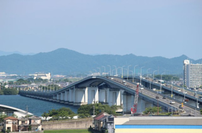 【展望】 | レークパレス大津堅田 | 琵琶湖大橋もよく見えます