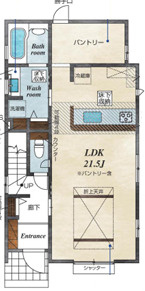 【仲介手数料無料】入間市久保稲荷１丁目全3棟3号棟入間市新築住宅西武ハウジング