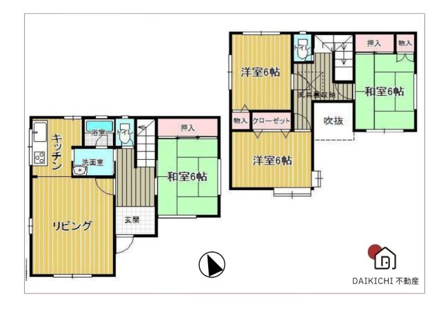 【間取り】 | 久喜市西大輪5丁目　中古戸建