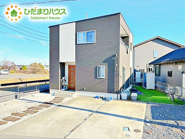 【外観】 | 東茨城郡茨城町桜の郷　中古戸建 | オール電化のデザイナーズのようなお洒落な外観です(^^♪