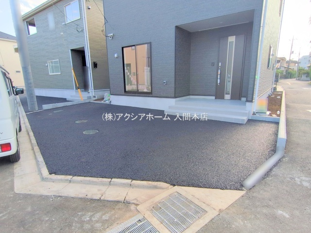 入間市小谷田1丁目・全8棟　新築一戸建　6号棟　～北東角地～の駐車場|現地写真（2025年9月17日撮影）