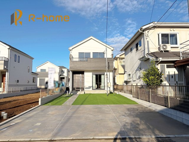 土浦市右籾　新築戸建て　D号棟の外観|ご予約を頂ければ、『平日』はもちろん『早朝』や『夜間』もご見学可能です♪お気軽にお申し付けください♪