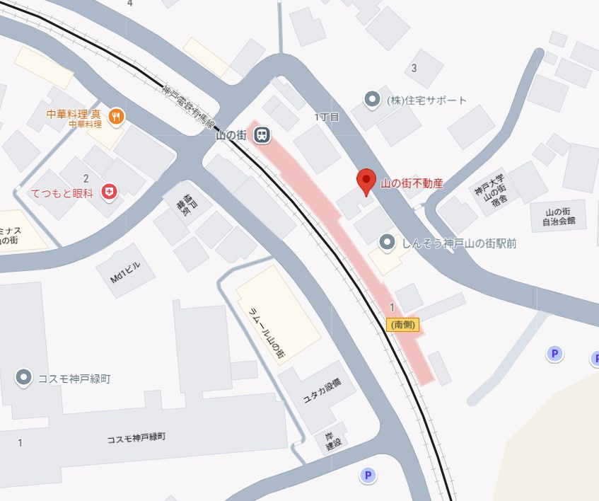 ルナ緑町の地図|神戸電鉄山の街駅徒歩１分