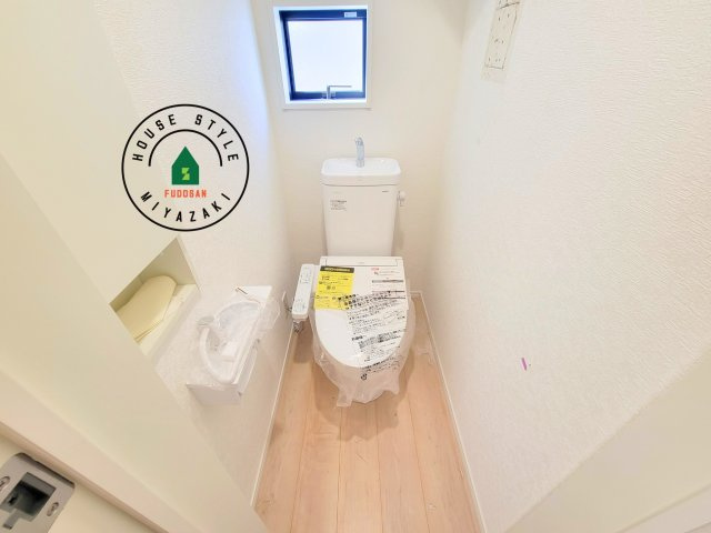 宮崎市島之内第12-2棟（2号棟）のトイレ|温水洗浄便座を完備しております。