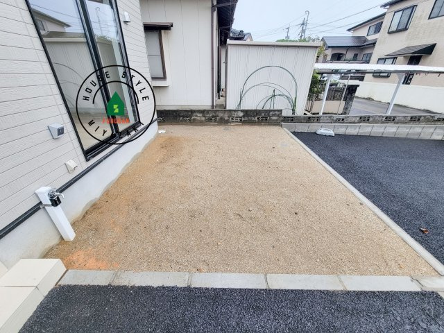 宮崎市島之内第12-2棟（2号棟）の庭|お庭で自由な時間を過ごせます。