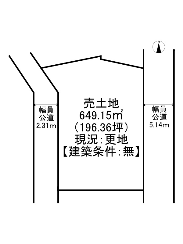 姫路市林田町上構/売土地の土地図
