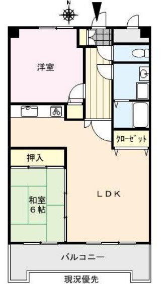 アザレ久留米の間取り