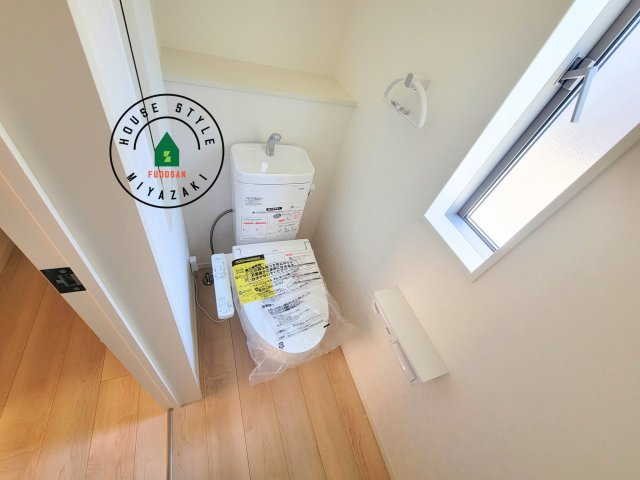 宮崎市恒久第14-4棟（6号棟）のトイレ|温水洗浄便座を完備しております。