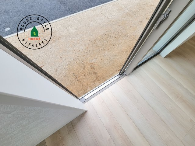 宮崎市恒久第14-4棟（6号棟）のバルコニー|将来的にウッドデッキなど施工して、素敵なバルコニースペースを活用できます。