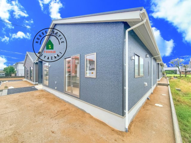 宮崎市恒久第14-4棟（6号棟）の外観|デザイン性のある外観です。