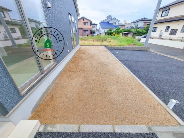 宮崎市恒久第14-4棟（6号棟）の庭|お庭で自由な時間を過ごせます。