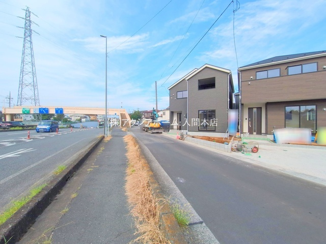 入間市小谷田1丁目・全8棟　新築一戸建　8号棟の前面道路含む現地写真|現地写真（2025年9月18日撮影）