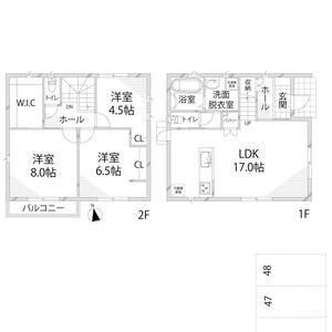 辻井6丁目戸建の間取り