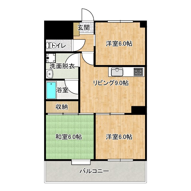 ダイアパレス中宝永町の間取り