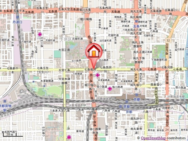 ジュネス堀川の地図