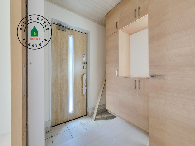 熊本市北区麻生田5丁目第7-2棟（2号棟）の防犯設備|二重ロックでしっかり防犯対策ができます。