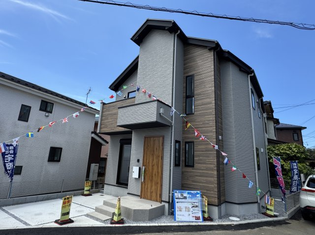 柏市柏新築戸建【柏第五小学校：9分】の外観|完成済み内覧可能です！！