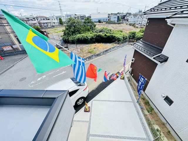 柏市柏新築戸建【柏第五小学校：9分】の展望|バルコニーより道路側眺望
