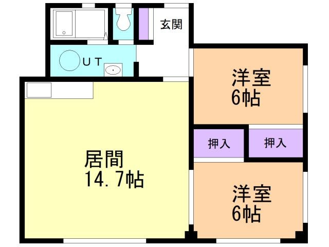 リバーサイドコーポの間取り