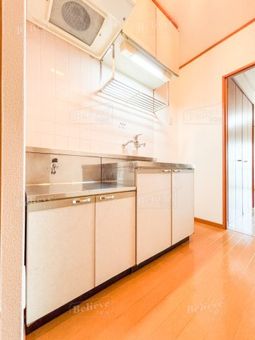 エスペランサ壱番館のキッチン|２口コンロ設置可能です♪