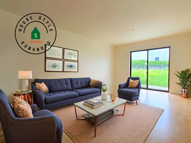 熊本市中央区琴平2丁目第2-5棟（2号棟）　の内観：施工例|明るく開放的なリビングダイニングは豊かな陽光が注ぎ込み、やすらぎの空間を演出してくれます。ご家族で楽しいひとときをお過ごし下さい。※家具はCGを合成したものです。