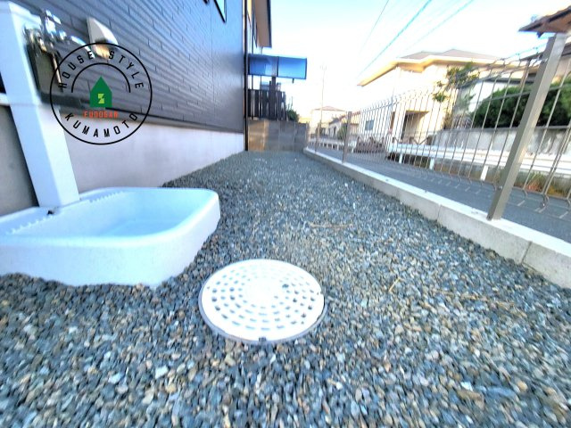 熊本市中央区出水6丁目第5-1棟（1号棟）　の庭|お庭で自由な時間を過ごせます。