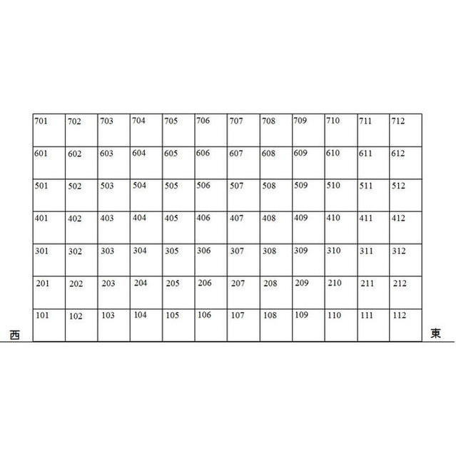 スカイレジデンスのその他|配置図