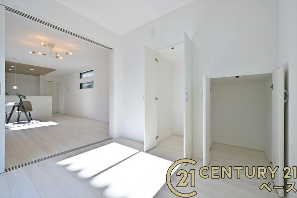 奈良市五条畑１丁目の新築一戸建の収納|■現地撮影写真■こちらは収納スペースとなっております！