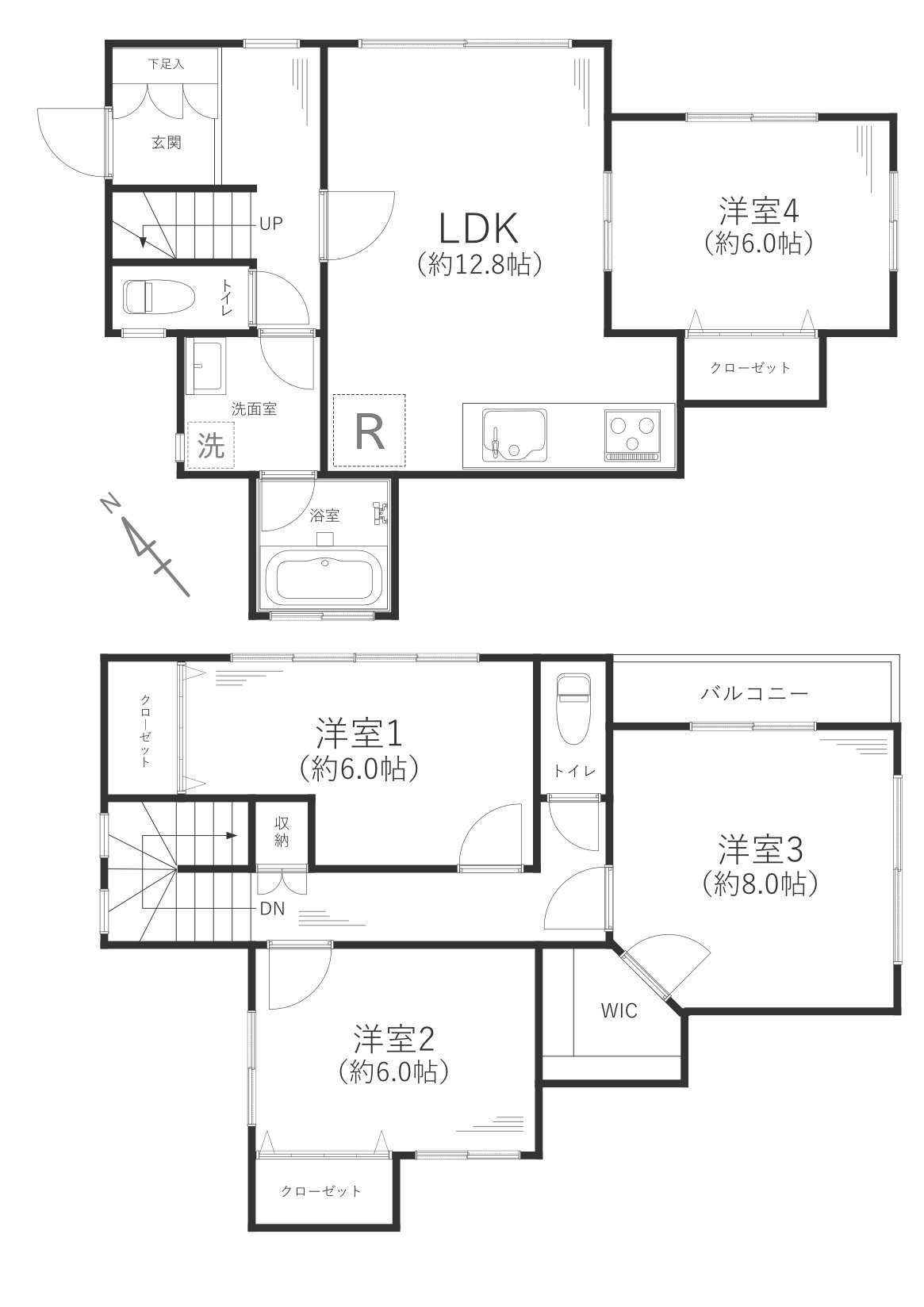 横浜市南区六ツ川一丁目戸建の間取り