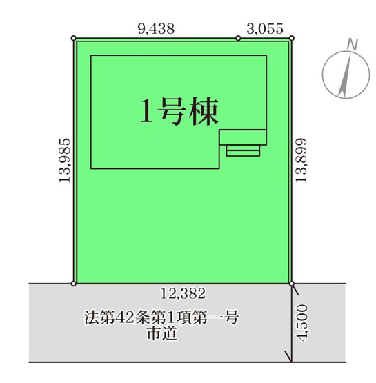 【区画図】 | リーブルガーデン.S前橋市北代田町第6ー① | 細井小学校まで徒歩8分！お買い物便利なベルクまで1Km圏内！