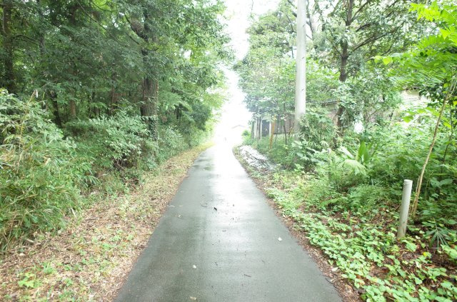 東松山市大谷 土地 1112坪の前面道路含む現地写真|北側約2.1ｍ公道に接道