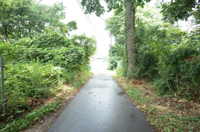 東松山市大谷 土地 1112坪の前面道路含む現地写真|北側約2.1ｍ公道に接道