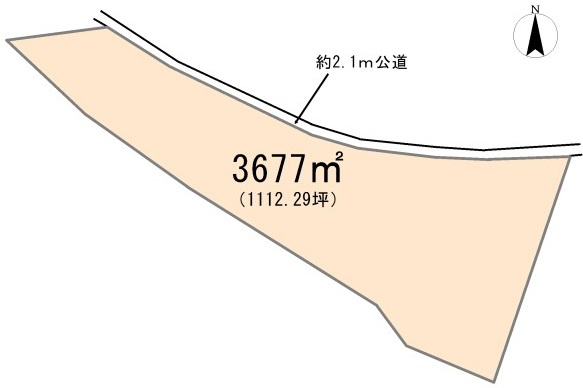 東松山市大谷 土地 1112坪の土地図